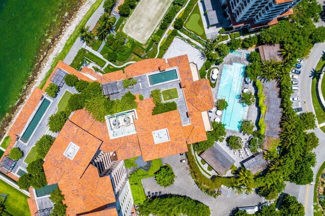Many condos in Fisher Island have their own condo pools and amenities.