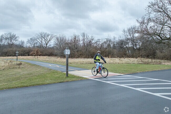 Enjoy a brisk morning bike ride at Hammel Woods Preserve.