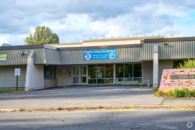 Main entrance to Donlin Drive Elementary School.