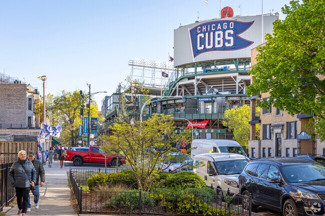 Wrigleyville has grown around the stadium with its love of baseball at its core.