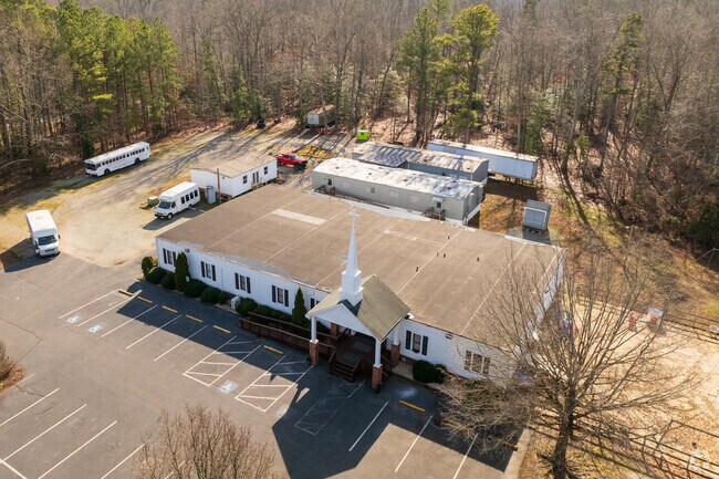 An aerial view of Freedom Christian Academy.