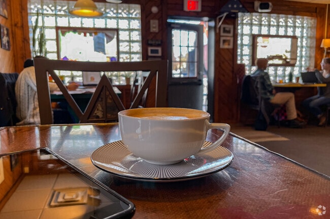 Angel Falls Coffee in Highland Square is a cozy spot for a fresh brew.