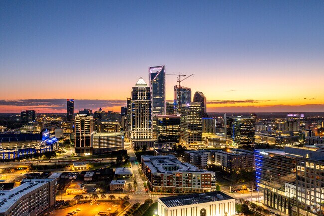 Uptown Charlotte is a 30 minute commute from the Springfield neighborhood.