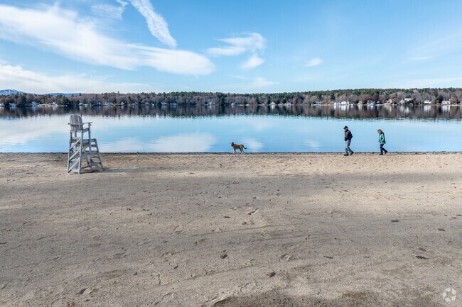 Wolfeboro's Brewster Beach offers soft, sandy shores and shallow, clear waters, making it a favorite spot.
