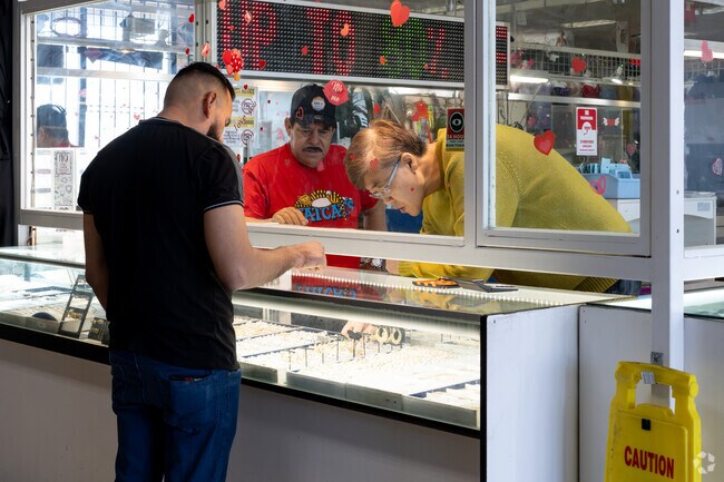A man shops for jewelry at the Palmdale International Shopping Mall in East Palmdale.