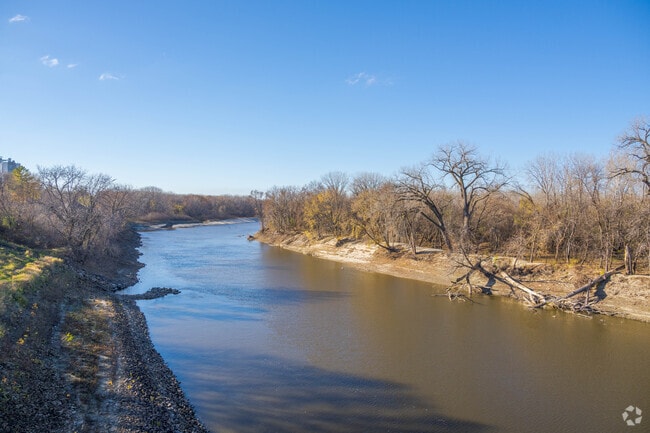 The riverfront is a major landmark to the city.