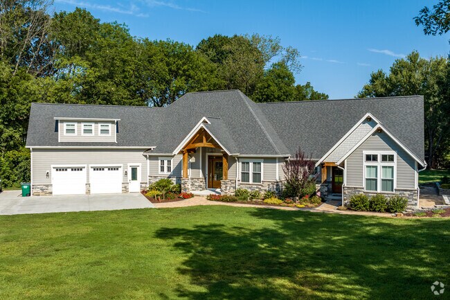 New traditional style homes in the Mint Hill neighborhood can be found around every corner.