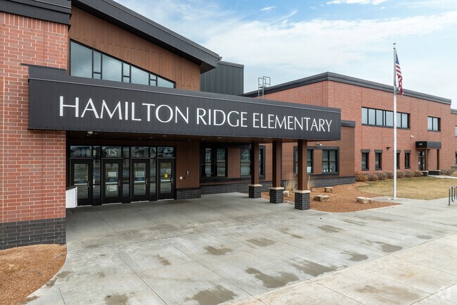 Hamilton Ridge Elementary serves children in grades K through 5.