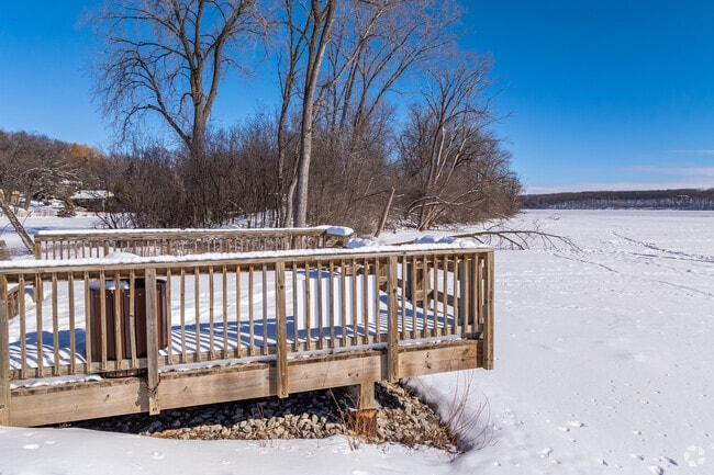 During the summer, Kaukauna's lock 5 fishing pier is a great place to cast a line.