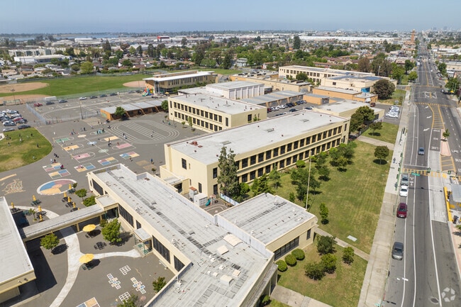 The Lockwood Elementary Campus adjacent to Hegenberger is huge and boasts 600 students and STEAM program.