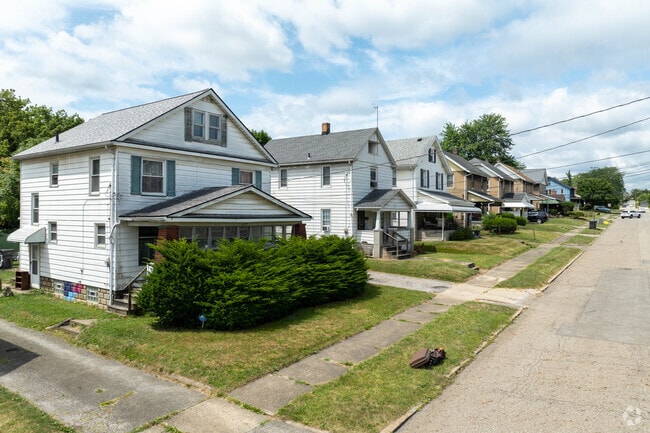 Turn-of-the-century homes line the streets of the Steelton neighborhood.
