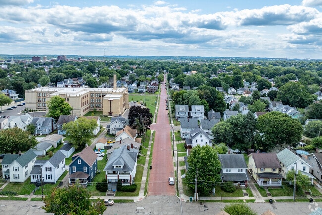 Brick-paved streets can be found in the North Lehman neighborhood.