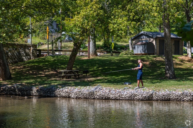 Nothing beats a day fishing on the creek in Devil's Backbone County Park.