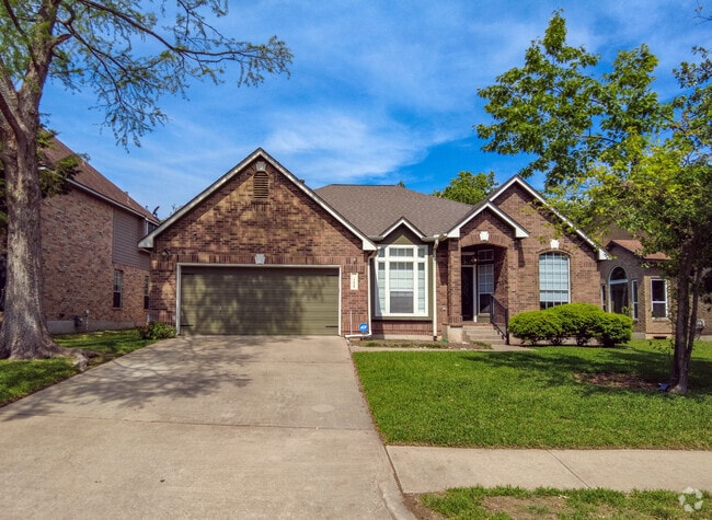 Traditional-style single-story homes can be found throughout the neighborhood.