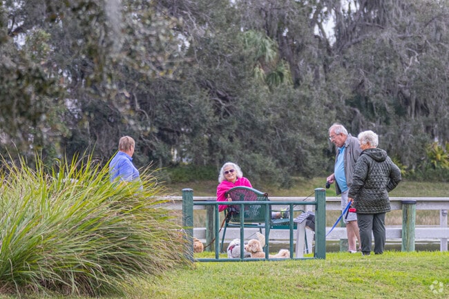 Forest Creek Park in Parrish has a small dog park for local pet owners..