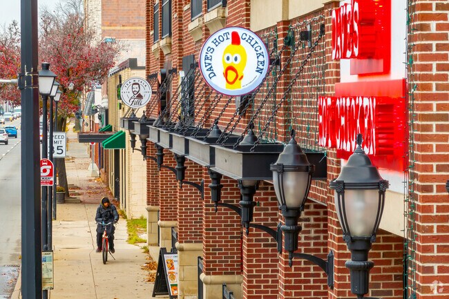 Chain restaurants and local cafes can be found up and down Michigan Ave in Morley.