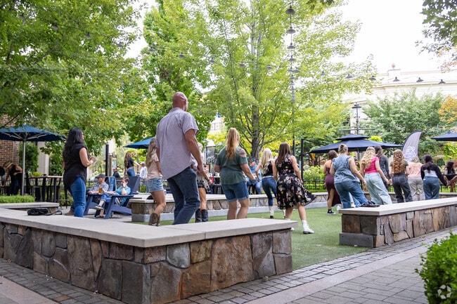 Even the gentleman can enjoy the fun with free line dancing lessons at The Village.