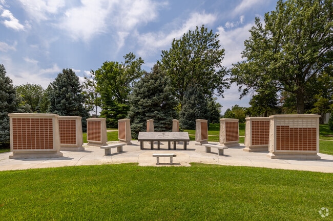 The Veteran's Memorial at Antelope Park honors those that served in the military.