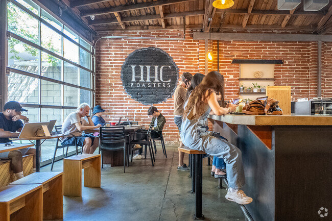 Sip on expertly crafted brews at Hidden House Coffee, just minutes from Saddleback View.