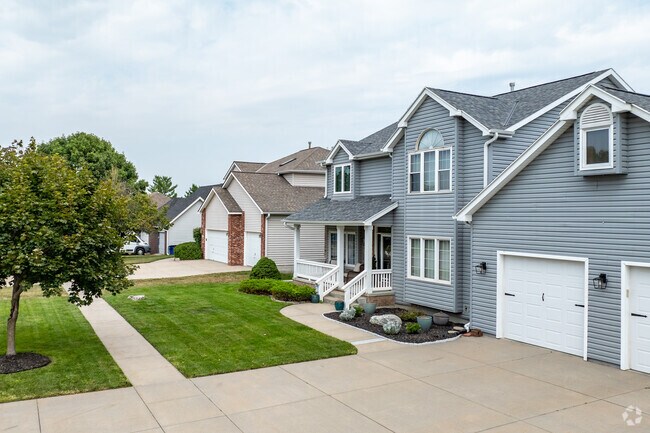 Two-story homes are frequent across Southern Hills, Lincoln.
