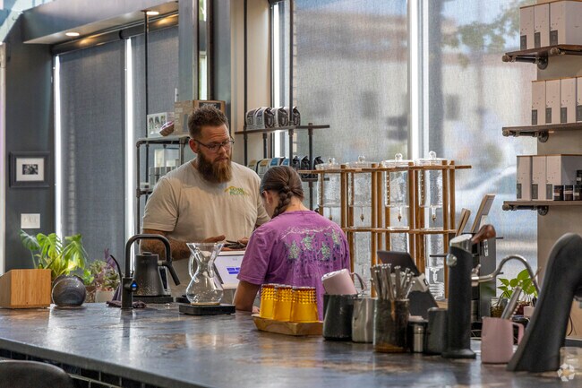 The River Coffee Company offers the best coffee near Mueller Park in Decatur.