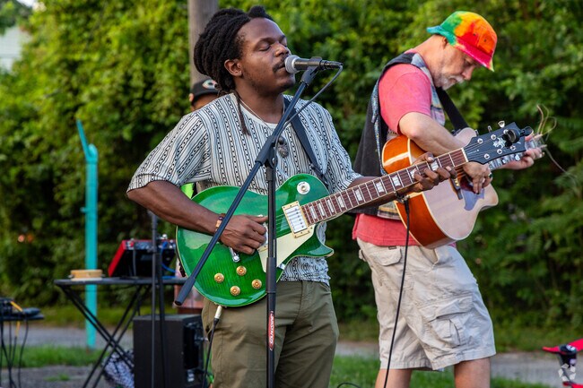 Some residents within the Milo-Grogan community are involved in the local music seen.