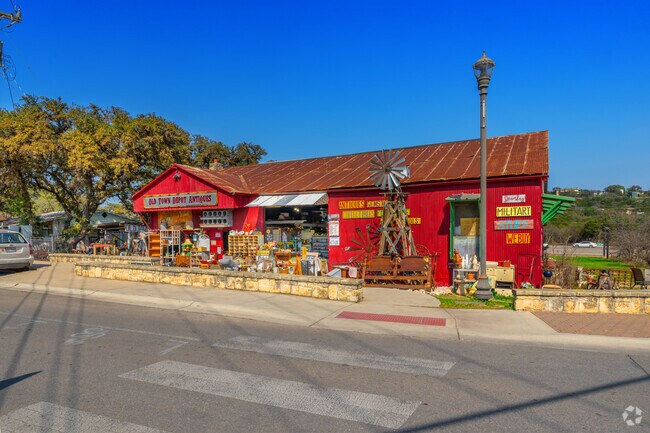 Old Town Helotes Antique Store sells old-school memorabilia near Cedar Creek, TX.