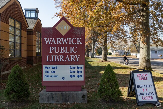 Read a book at Warwick Public Library.