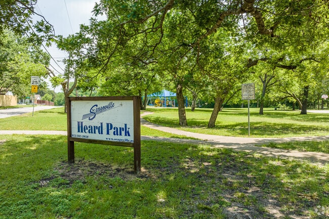 Heard Park in Seagoville includes a walking trail and picnic area.