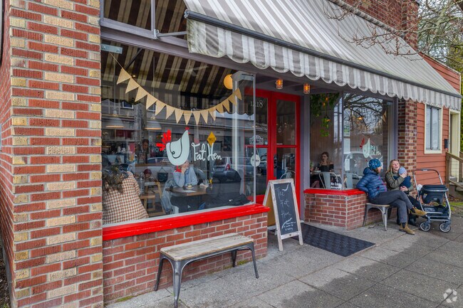 Many different types of restaurants are in walking distance for Loyal Heights residents.