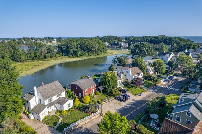Rowayton is a charming neighborhood with quintessential New England architecture.
