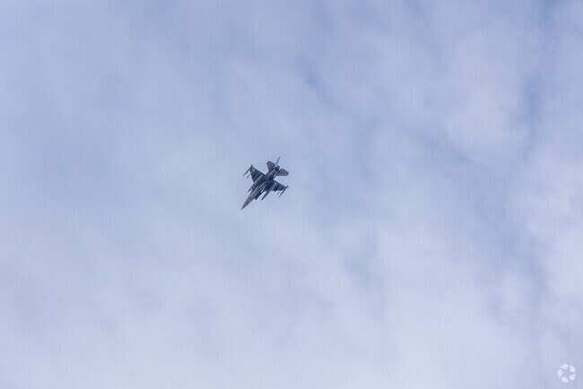 Jets from Buckley Space Force Base often pass overhead in Lynn Knoll.