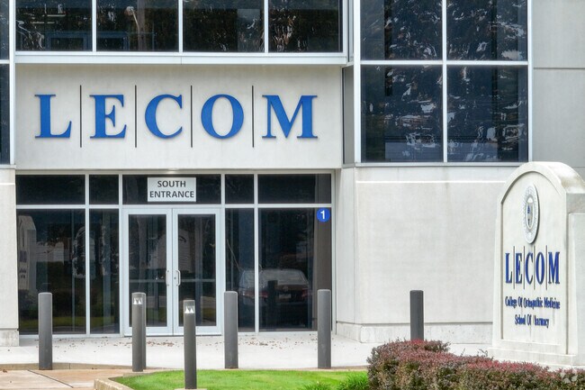 Lake Erie College of Osteopathic Medicine is a mile north of Millcreek.