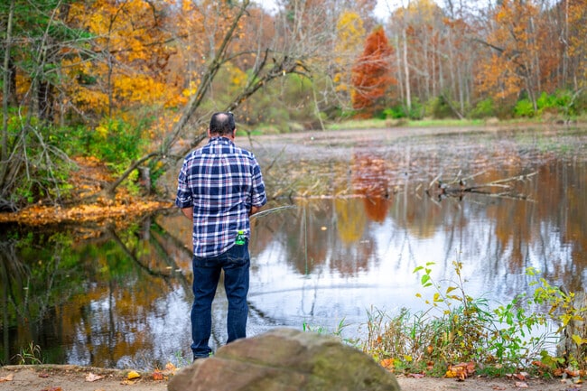 Sodalis Nature Preserve just north of Mooresville has a fishing pond and trails.