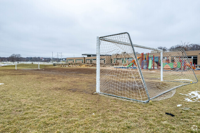 Sunset Hills Elementary School has a soccer field.