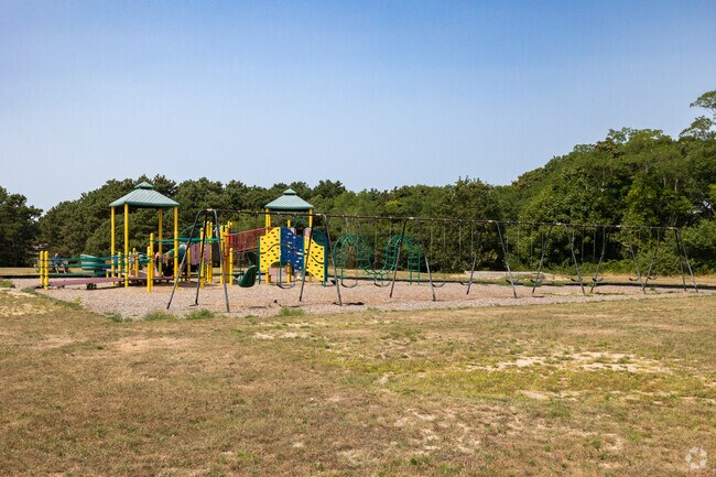 Ezra H. Baker Elementary School in Dennis boasts several play structures.