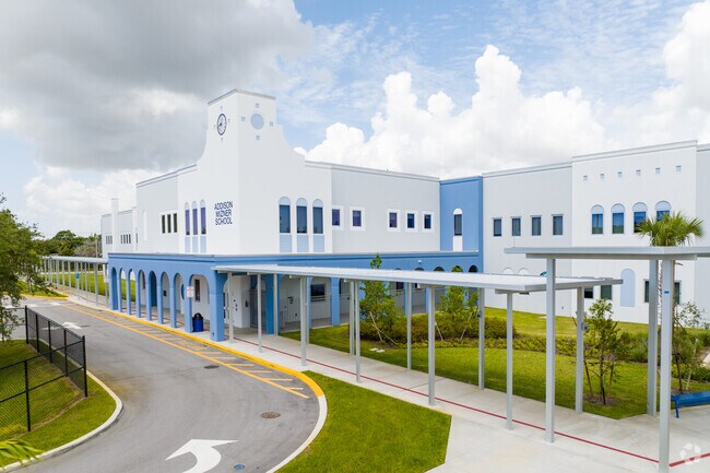 Drop off area at Addison Mizner School.