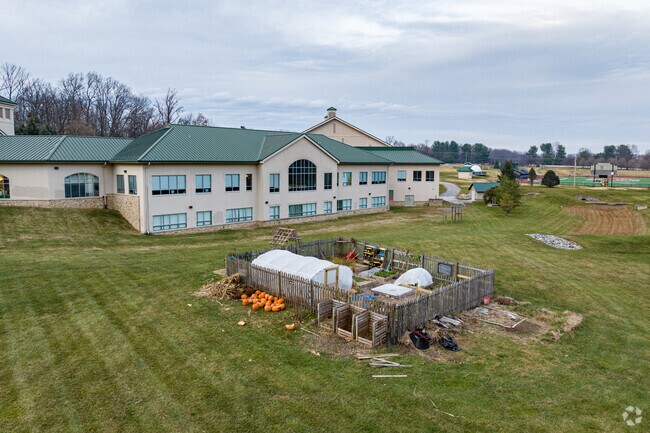 Glenelg Country School features a student garden for hands-on learning.