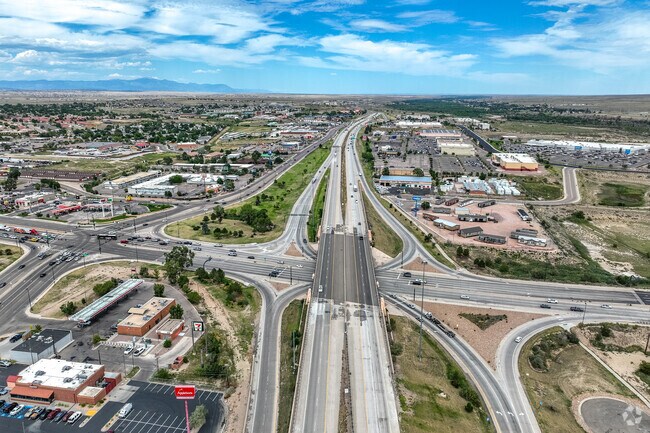 Highway 96 travels east to west, while Highway 45 travels north to south linking up to I 25.