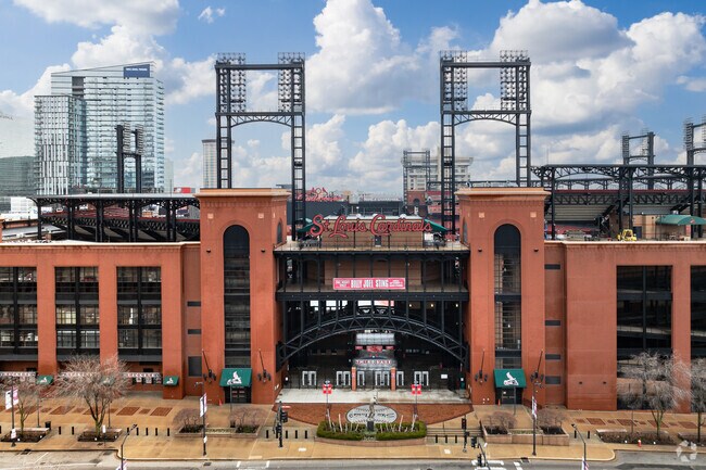 - [ ] Busch Stadium ballpark in St. Louis, is the heart of Cardinals Nation.