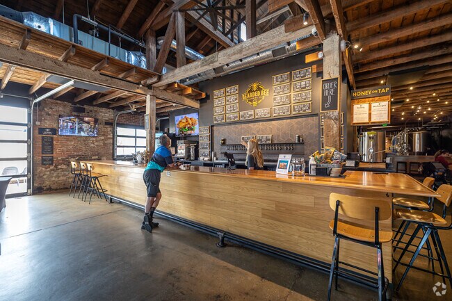 Enjoy one of a wide selection of locally brewed craft beer at the Bearded Bee Brewing Company.