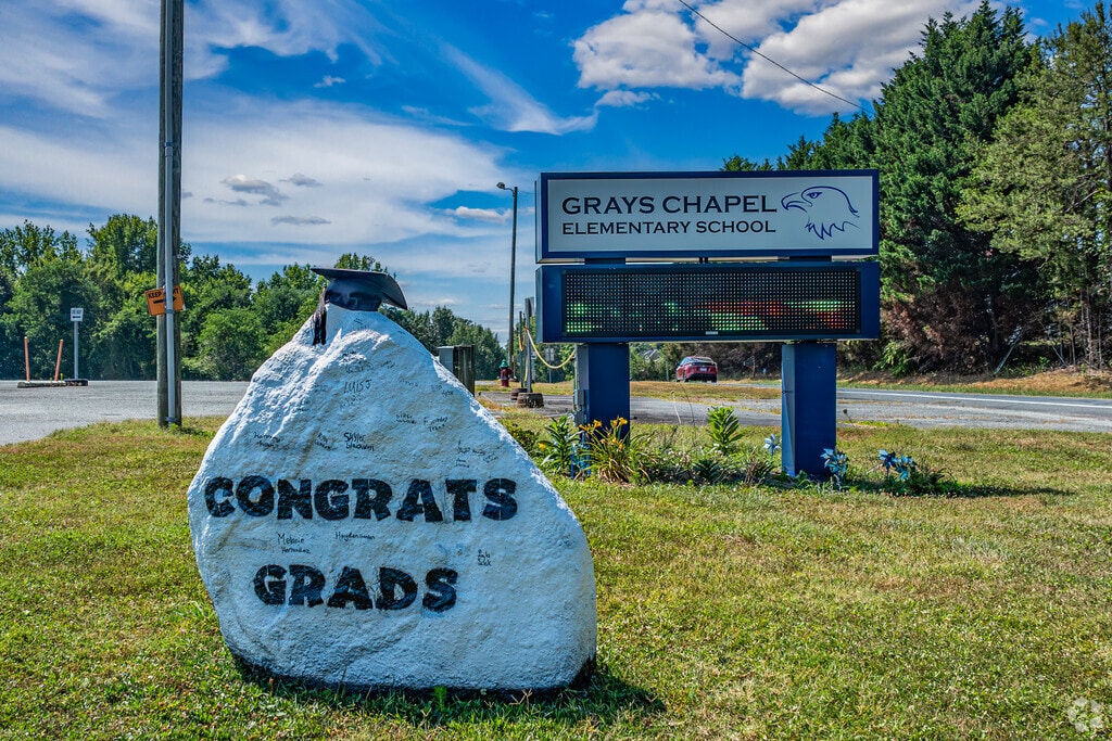 Grays Chapel Elementary School serves just under 500 students.