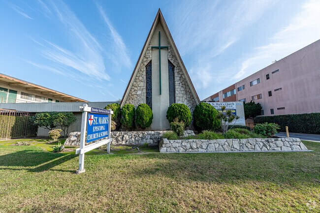 The front of St Mark's Episcopal School in Downey