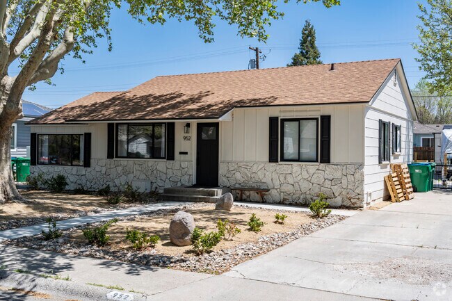 Many homes in the Wells Avenue district have distinct custom rock work done to the exterior.