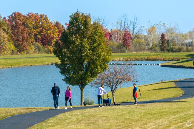 Go for a stroll with family at Krossroads Park near Freeland.