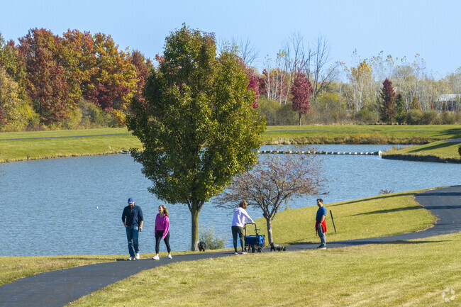 Go for a stroll with family at Krossroads Park near Freeland.