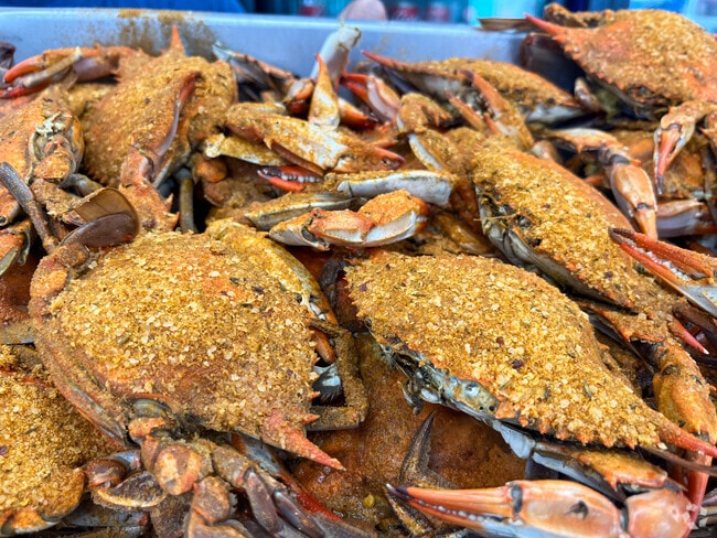 Crabs are a staple of Baltimore life, and can be found in abundance near Shipley Hill.