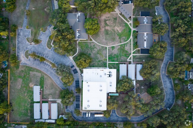 aerial map shot of campus