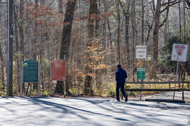 Reynolds Nature Preserve offers a 3-mile trail system through wetlands, pine forests, and historic farmlands.
