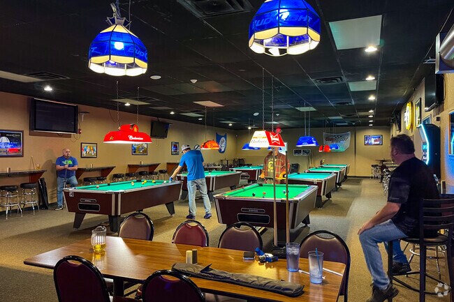 Corner Pocket Pub is famous for their pool table games in Sawmill Woods.